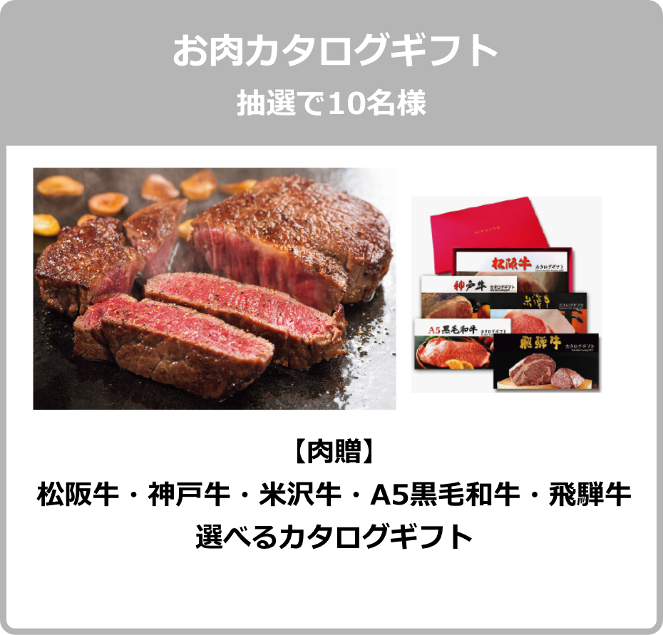 お肉カタログギフト 抽選で10名様